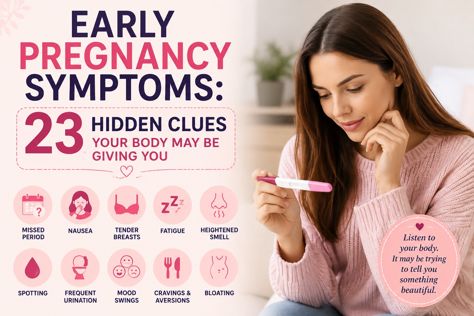 Early Pregnancy Symptoms: 23 Hidden Clues Your Body May Be Giving You